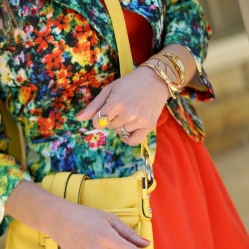 Francesca’s Collections Floral Blazer